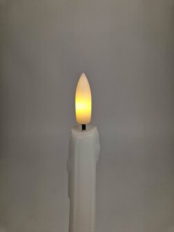 Magic Flame Candles led kaars met druipend kaarsvet - wit.