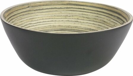 Schaal &oslash;26x12cm Bamboe Zwart