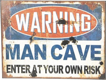 Tekstbord Mancave