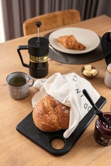 SENZA Mango Boterbord Met Mes Zwart