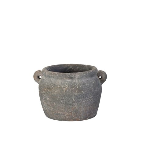 Bloempot Amphora grijs D16 x H12 cm 
